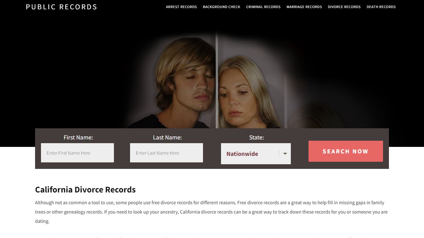 California Divorce Records | Enter Name and Search. 14Days Free